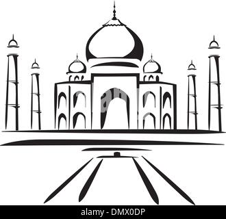 Taj Mahal vector illustration Illustration de Vecteur