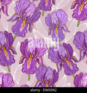Purple Iris Illustration de Vecteur