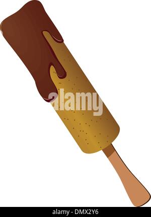 Vector illustration de la crème glacée. Illustration de Vecteur