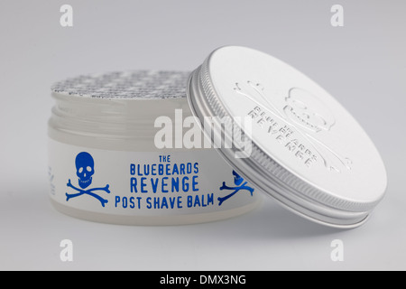 Pot de l'Bluebeards Revenge Rasage gel après-rasage baume après Banque D'Images
