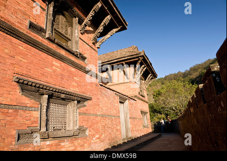 Gorkha Durbar, Gorkha, les collines de l'Ouest, le Népal Banque D'Images