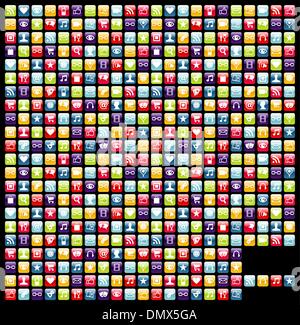 L'icône de l'application smartphone social media concept Illustration de Vecteur