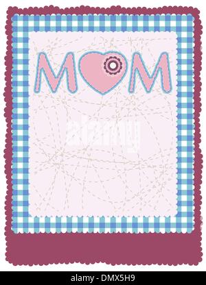 La fête des mères carte de vœux. EPS 8 Illustration de Vecteur