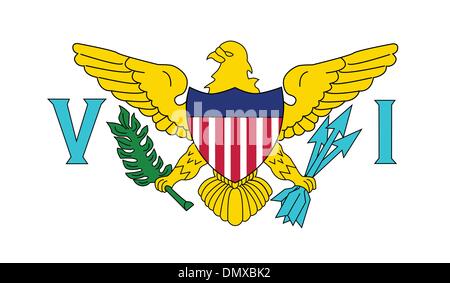 Virgin Islands (US) Drapeau Illustration de Vecteur