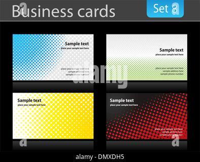 Les modèles de cartes d'affaires Illustration de Vecteur