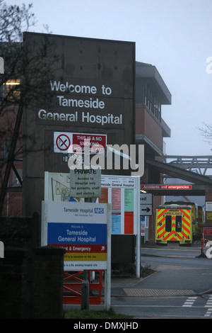 Vue générale de l'Hôpital général Tameside en Ashton-Under-Lyne, Lancashire. Banque D'Images