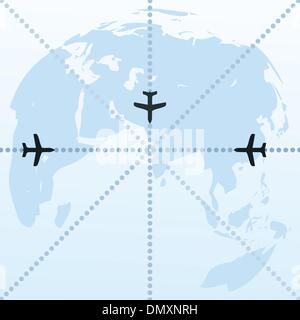 Dans le monde des avions Illustration de Vecteur