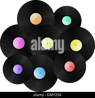 Fond Vinyl records Illustration de Vecteur