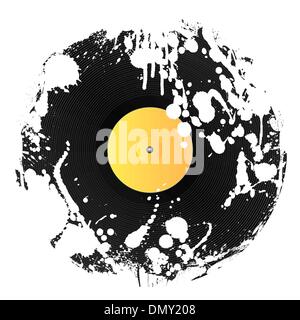 Grunge splat vinyl Illustration de Vecteur