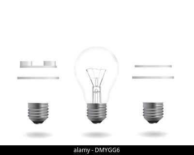 L'ampoule de l'efficacité énergétique Illustration de Vecteur