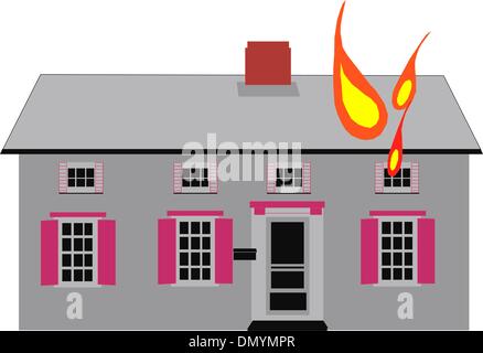 La pratique du service d'incendie chambre Illustration de Vecteur