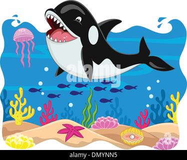 Carton d'orques Illustration de Vecteur