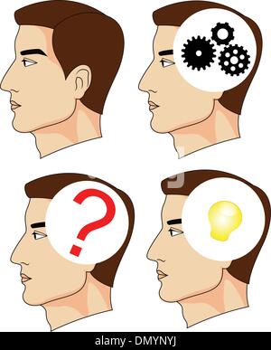 Esprit humain Illustration de Vecteur