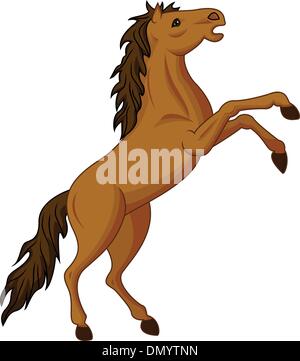 Cheval de saut d’obstacles Illustration de Vecteur