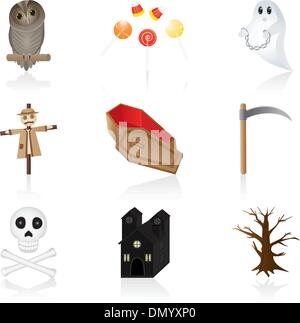 Halloween Icon Set Illustration de Vecteur