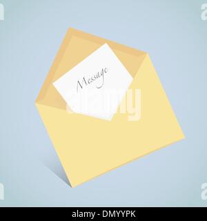 Icône vecteur d'enveloppe ouverte Illustration de Vecteur