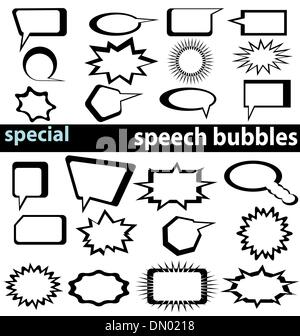 Des bulles spéciales 1 Illustration de Vecteur