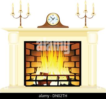 Cheminée Illustration de Vecteur