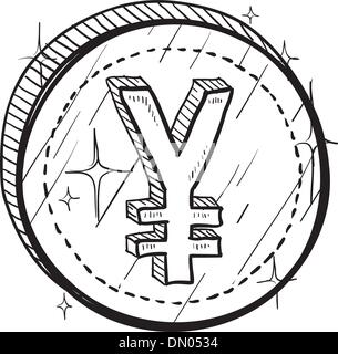 Yen japonais dessin vectoriel Illustration de Vecteur