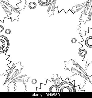 Pop rétro de l'arrière-plan de scénario d'explosion Illustration de Vecteur