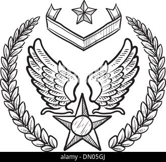 US Air Force vector insignia Illustration de Vecteur