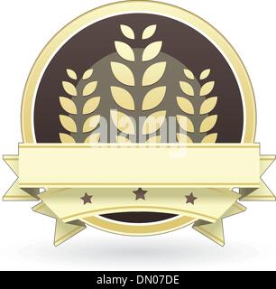 L'étiquette des aliments sans gluten Illustration de Vecteur