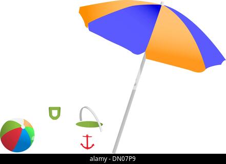 jouets de plage Illustration de Vecteur