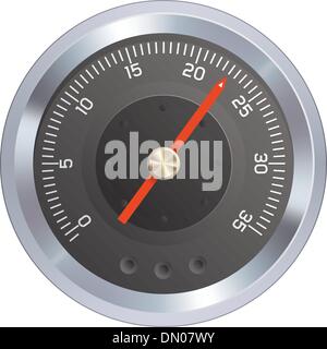 Le manomètre ou vecteur de compteur Illustration de Vecteur