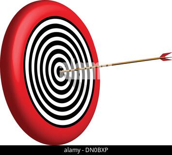 Flèche et Cible Illustration de Vecteur