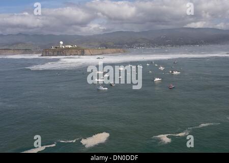 13 févr. 2010 - Half Moon Bay, Californie, USA - Aperçu de l'arène 2019 à Mavericks. (Crédit Image : Â© Jason Murray/A-Frame/ZUMAPRESS.com) Banque D'Images