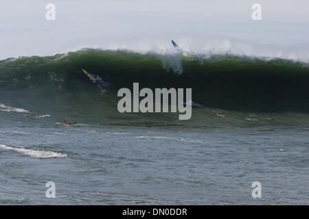 13 févr. 2010 - Half Moon Bay, Californie, USA - Aperçu de l'arène 2019 à Mavericks. (Crédit Image : Â© Jason Murray/A-Frame/ZUMAPRESS.com) Banque D'Images