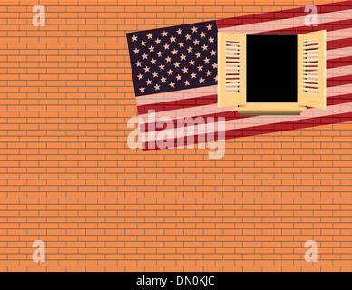 Drapeau USA Illustration de Vecteur