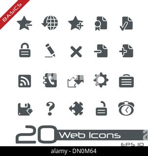 Icônes Web // Basics Illustration de Vecteur