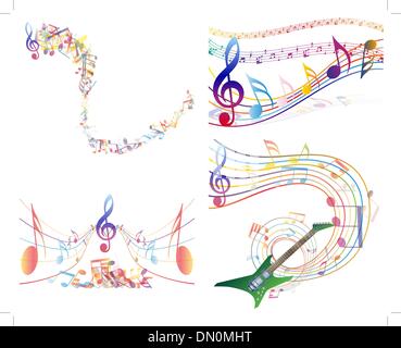 Musicale multicolore Illustration de Vecteur