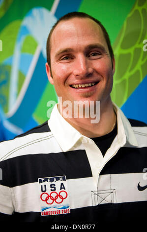 23 févr. 2010 - Vancouver, Colombie-Britannique, Canada - Team USA snowboarder TYLER JEWELL après une conférence de presse au sujet de sa qualification pour l'équipe de snowboard durant les Jeux Olympiques d'hiver de 2010. (Crédit Image : © Patrick T Fallon/ZUMApress.com) Banque D'Images