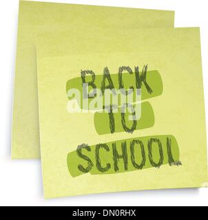 Retour à l'école rappel. Illustration vectorielle, EPS10 Illustration de Vecteur