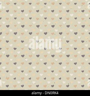 Motif coeurs sans couture sur papier texture. Vector, EPS10 Illustration de Vecteur