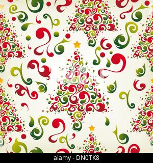 Motif de l'arbre de Noël Illustration de Vecteur