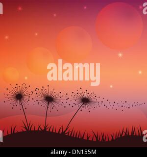 Clip art dans le jardin de fleurs Illustration de Vecteur