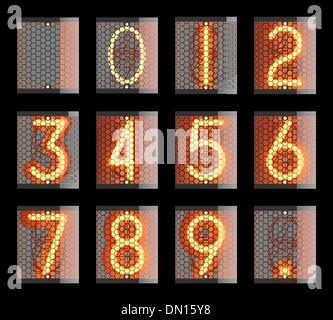 Radio Nixie tube. Illustration de Vecteur