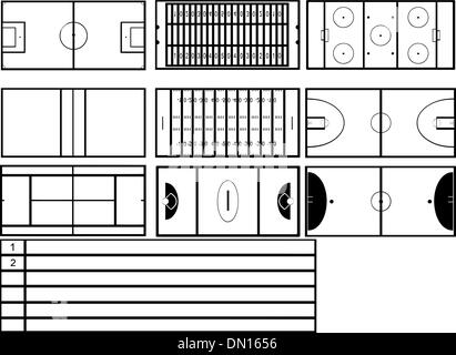 Stades Illustration de Vecteur