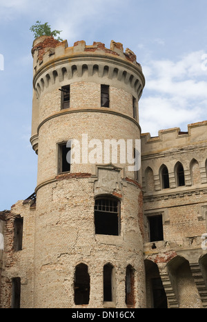 Manoir abandonné en style gothique, la Russie centrale, Muromtzevo Banque D'Images