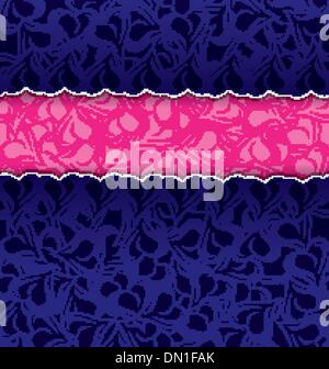 Carte coeur bleu et rose vector Illustration de Vecteur