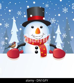 bonhomme de neige de vecteur Illustration de Vecteur
