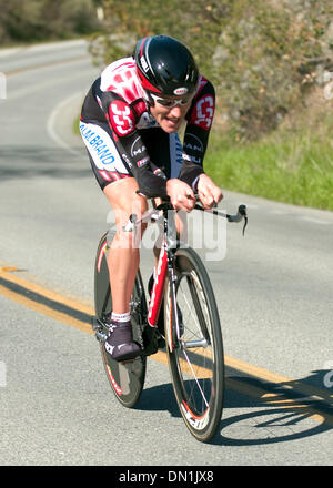 Feb 22, 2006 ; San Jose, CA, USA ; DAVE ZABRISKE qui a terminé troisième lors de l'étape 3 de l'édition 2006 du Tour de Californie cycliste crédit obligatoire : Photo par Beth Schneide/ZUMA Press. (©) Copyright 2006 par Beth Schneider Banque D'Images