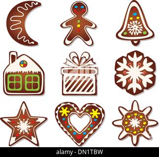 Vector gingerbread cookies Illustration de Vecteur