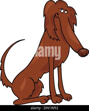 Chien Setter irlandais cartoon illustration Illustration de Vecteur