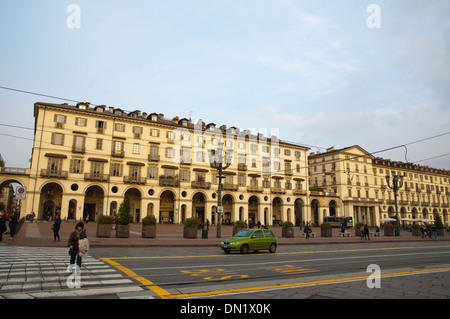 Piazza Vittorio Veneto square centre de Turin Piémont Italie Europe Banque D'Images