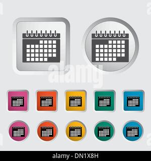 Icône de calendrier Illustration de Vecteur