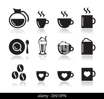 - Vector icon set Café Illustration de Vecteur